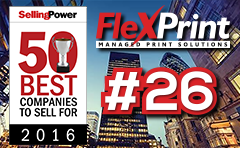 FlexPrint 2016 Selling Power 50 Best Companies